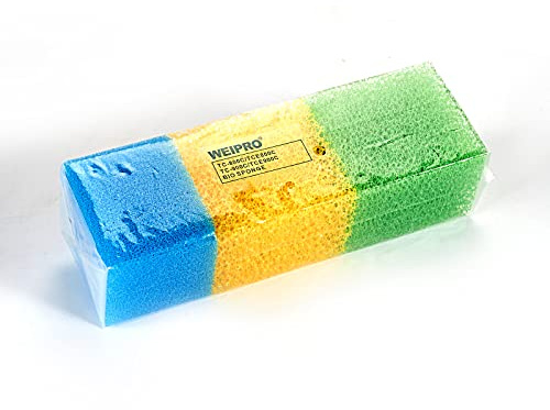 Weipro Fish Tank Filter Sponges, 3 Coarse Grades, Aquarium filter foams for TC-900C Internal Filter(TC900C-S)