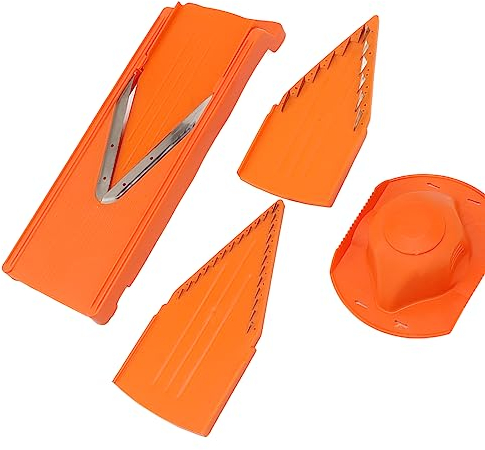 Gaeirt Tagliaverdure, Grande Telaio in plastica ABS Fondo V Lama mandolino Strumento di Cottura Pratico per la Domestica