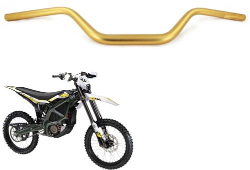 Runfarr 1 1/8 28mm Motorrad Lenker,Moped Lenker Motorradlenker Universal für Sur Ron ULTRABEE Ultra Bee Elektrofahrrad-Gold