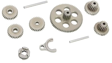 Folpus Pièce de rechange pour engrenage de transmission en acier, accessoire métallique robuste pour véhicule RC, pour camion à K5 FCX18 1/24 1/18