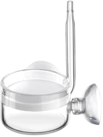 Pugermering Diffuseur D'aquarium, Diffuseur à Bulles, Pompe à O2, Réacteur à Dioxyde de Carbone en Verre Facile à Nettoyer, Diffuseur de CO2 pour Aquarium, Diamètre 50 Mm