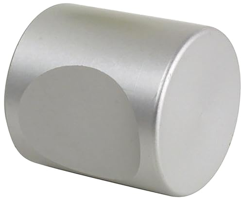 Vachette Bouton de Meuble ACTUEL Ø20mm - Poignée Idéale pour Tout Type de Meuble, Placard, Tiroir, Commode - Design Rond Contemporain Facile à Combiner - en Aluminium Robuste et Durable - Argent
