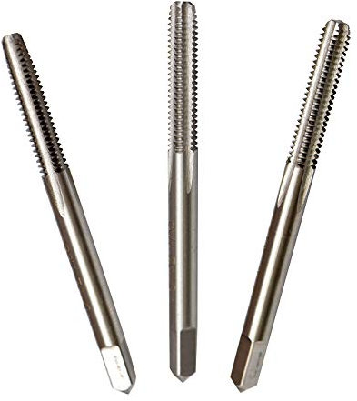 MaxTool 4-40 Hand Thread Tap Sets Including Taper+Plug+Bottom Wire Gauge/Numbered HSS M2 Taps Set 40-TPI FULLY GROUND RIGHT HAND; HSN02W00R04