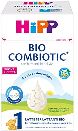 HiPP Combiotic 1 Latte In Polvere Per Lattanti Biologico Sin Dalla Nascita, 600g