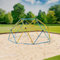 VESKA Klettergerüst DomeClimber Kinder Metall Kletterkuppel Geodome (8FT - 244cm, blau/gelb)