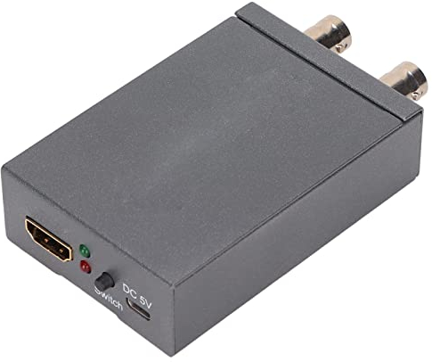 PUSOKEI AHD/TVI/CVI/CVBS zu HDMI Konverter Adapter, Full HD 720P/1080P/3MP/4MP/5MP/8MP BNC zu HDMI Videokonverter mit Loop Out, für, HDTV, Überwachungskamera