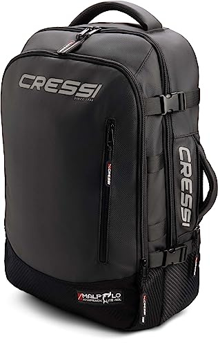 Cressi Premium Backpack Malpelo - Zaino Casual Sportivo Leggero Compatto, Nero, 40 L, Unisex Adulto