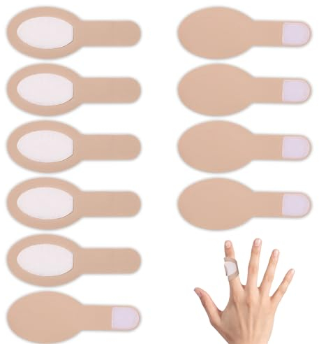 10 Stück Rizinusöl-Packung für Finger, 10,5 x 4 cm Weiche Baumwolle Rizinusöl-Wickel für Daumen bequeme Verpackung Ersatz für Rizinusöl-Packung zum Entspannen