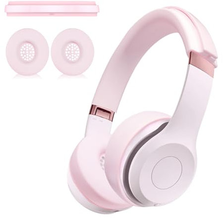 Aiivioll Solo 4 federe per cuscinetti e fascia, adatte per cuffie wireless Beats Solo 4 e copricuscini per la testa, realizzate in materiale siliconico, fodera protettiva per cuscino