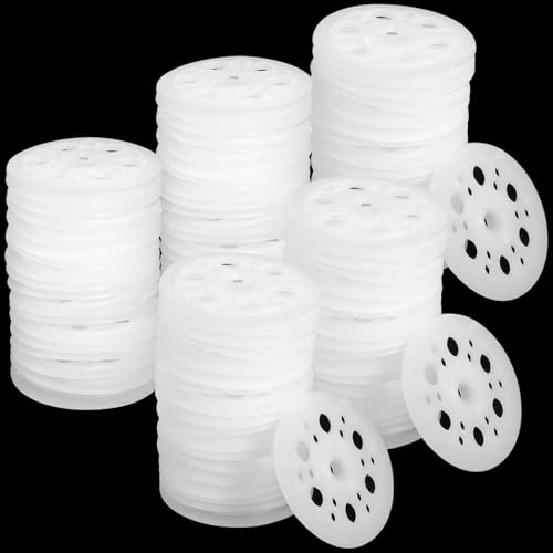 Rondelle In Polipropilene 400pcs Rondelle Cappotto Plastica 46mm Cappotto per il Fissaggio e il Supporto dei Pannelli Isolanti Isolamento a Disco del Soffitto (400)