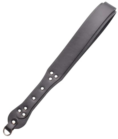 getuse Cravache d'équitation en cuir PU de 40 cm - Équipement d'équitation pour dressage de chien - Noir