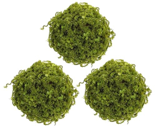 WEKADRIN Palle Topiarie di Piante Artificiali Sospese in Plastica, Decorazione Verde Naturale per Casa e Ufficio, Set da 3 Sfere Finte per Soffitto e Parete