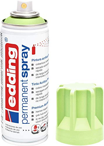 Edding 5200-917 - Spray Permanente de Pintura Acrílica - 200 ml - Verde Pastel Mate