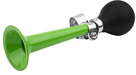 Klaxon de Bicyclette, 5 Couleurs 2.2 Pouces Portable rétro vélo Cyclisme métal Corne Ampoule Squeeze en Caoutchouc, Non Toxique avec Un Support en métal pour vélos vélos de Montagne etc(Vert)