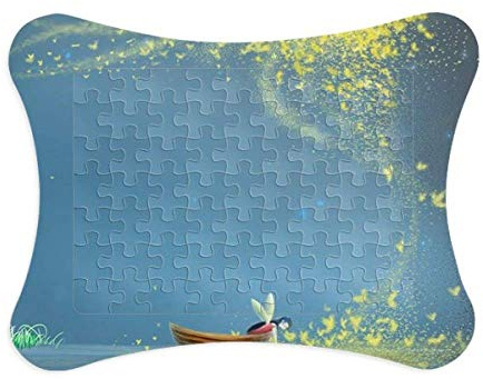 Silent Night Light Boat Fairy Fuying Painting Puzzle Frame Picture Decoration Jigsaw Game Ornament