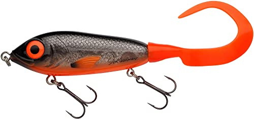 Abu Garcia Svartzonker McMy Tail Jerkbait – Clear High-Impact ABS, Eco-Friendly Weighted, Realistic 3D Effect, Designed in Sweden for Freshwater & Saltwater Fishing, Fegis 17 cm
