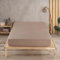 Vency Premium Jersey Spannbettlaken 140x200cm Cappuccino - Spannbetttuch 100% Baumwolle, Bettlaken 140x200 Bis 35 cm Matratzenhöhe Cappuccino
