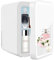 SHTALHST Mini Fridge With LED Mirror, 8L/8can, Mini fridge for Bedrooms, AC/DC, Skincare Fridge, for Skincare, Drinks, Makeup and Food, Bedroom,Car and Office, White
