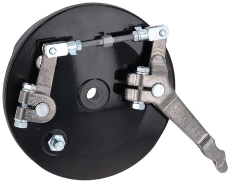 VM Duplex Bremsschild, Bremsankerplatte HINTEN SCHWARZ KR51/2, S51, S50 Bremsstange unten (Serie)