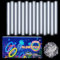 100 Blanco Pulseras Luminosas Fluorescentes cumpleaños Palos de Luz con Conector,Decorado Cumpleaños Barras Luminosas para Fiestas,Navidad,Boda,Neon de Crear Gafas y Collares para Adultos Niños