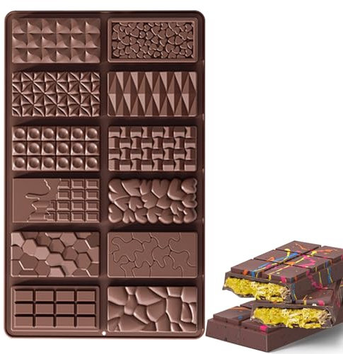 Moule Tablette Chocolat, Moule Silicone Chocolat, pour Barres énergétiques (1, YH1166)