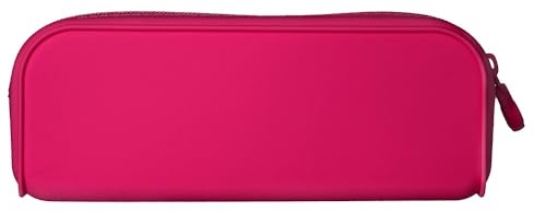 Liderpapel Pennfodral Antartik Prisma av mjuk silikon, rektangulär, 185 x 50 x 75 mm, fuchsia, fuchsia-röd, extra äpple, Fuchsia-röd, Hjälpkoppar