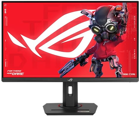 ASUS ROG Strix XG279CNS 27 Zoll Full HD Gaming Monitor (380 Hz, 0.3ms GtG, G-Sync, FreeSync, AdaptiveSync, ELMB-Sync, DisplayHDR 400 - Fast IPS Panel, 16:9, 1920x1080, DP, HDMI, 7.5W USB-C, ergon.)