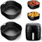 Silikonform HeißLuftfritteuse Zubehör für Russell Hobbs Heißluftfritteuse XXL, 2 Airfryer Silikonform für Russel Hobbs Heißluftfritteuse 8 L, Air Fryer Silikon Einsatz für Russell Hobbs Airfryer
