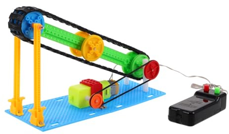 JOINPAYA Stem DIY Elektrisk Transportör Kit med Dc Motor Säker och Vetenskaplig Experimentleksak för Pojke Flicka Pedagogisk Elektronisk Byggsats för Pojkar och Flickor
