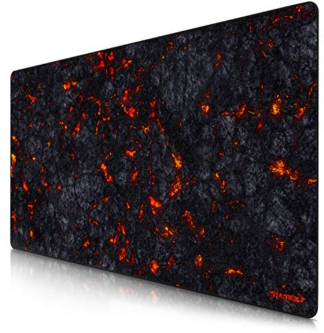 TITANWOLF - Extra Large Gaming Mouse Mat 1200x600mm Oversize - XXL Mouse Pad - Desk Pad XXXL Extended – Mice Mat Pad For Precision and Speed - Non-Slip Rubber Base – For Mouse and Keyboard - Black