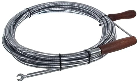 NAJDER Furet Déboucheur de Tuyau Professionnel avec Tête Griffe 9mm x 20m, Spirale de Nettoyage de Tuyaux, Débouchage Canalisation, Sonde de Debouchage pour Évier de Cuisine, Baignoire