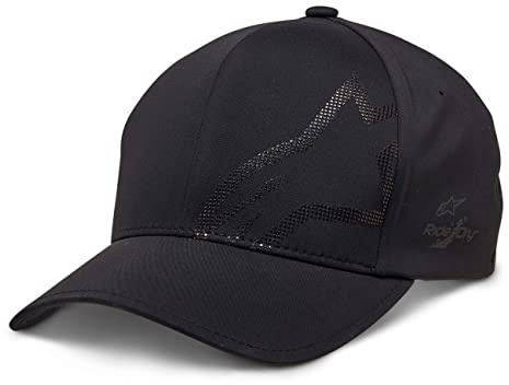 Alpinestars Corp Shift Edit Delta Hat Baseballkappe Herren mit vorgebogenem Schirm und inneres Band auf originaler Flexfit Stoff Größe S/M