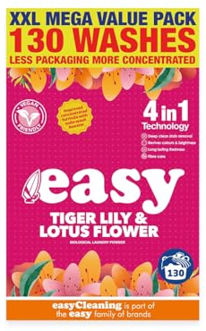 Easy Tiger Lily & Lotus Flower Laundry Washing Powder, 6.5kg, 130 Washes