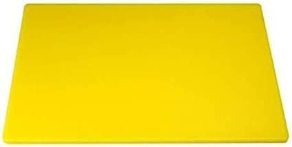 Professional Large Chopping Board – 45 x 30cm Plastic Catering Food Prep Cutting Board | Colour Coded | Lightweight, Dishwasher Safe, Non-Slip, Durable (Yellow)