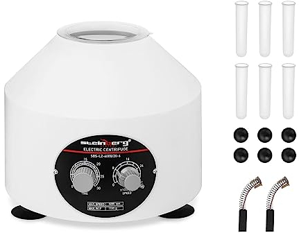 Steinberg Centrifugeuse Laboratoire Professionnelle Électrique Médicale SBS-LZ-4000/20-6 (6x20ml, RCF 1.200 xg, puissant moteur de 110W, minuterie d'extinction jusqu' à 30 min)