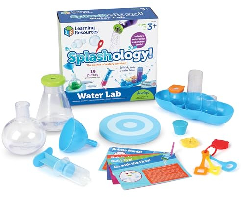 Learning Resources Splashology! Water Lab Science Kit, STEM Playtime, Water Activities, 19 Pieces, Ages 3+