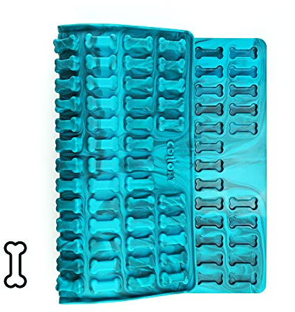Collory Medium ben (3,2 cm) silikonbakmatta, bakform för medelstora gör-det-själv hundkakor och godis, benbakform, pralinform, chokladform, non-stick och livsmedelssäker (BPA-fri)