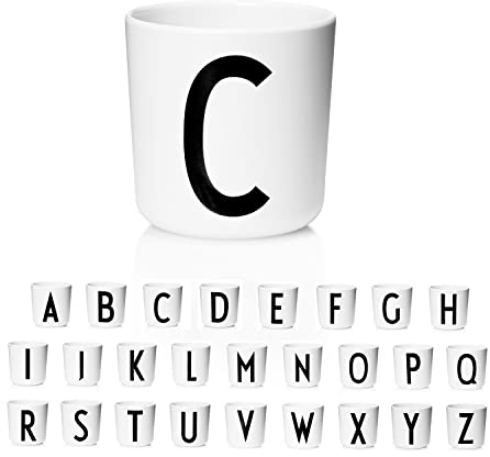 Design Letters Trinkbecher Kinder Eco (A-Z) | Kinderbecher | Geschenke zur Einschulung, Geburtstagsgeschenk | Kindergläser | Trinklernbecher ab 6 Monate | Vorschulkinder Geschenke | Schnabeltasse Baby
