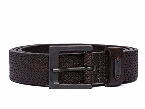 Replay Herren Gürtel aus Leder, Black Brown 128 (Braun), 110