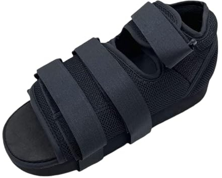 Post Op Shoe Adjustable Broken Toe Shoe Foot Fracture Boot Surgical Recover Rehabilitation Shoe Breathable Open Toe Orthopedic Sandal Support Medical Walking Boot for Broken Toe & Foot Injury
