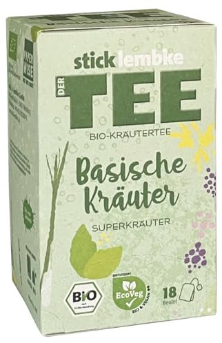 Stick Lembke Superkräuter Bio-Kräutertee Basische Kräuter, 18 x 2 g, Bio