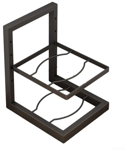 Zoegneer Robuster Metall-Küchenpfannen-Organizer unter dem Schrank, Aufbewahrungslösung für Töpfe, Pfannen, Teller (A), 4ZDKNC219398234C973PGG42T