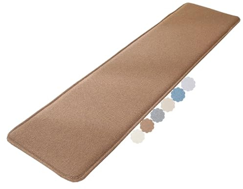 Cuscino per panca da giardino/portico – 120/130/160/180 x 35/40/50 cm – Antiscivolo, resistente per esterni/interni (2-3 posti) – per patio, veranda, altalene o sedute da finestra(Caffè,40x130cm)