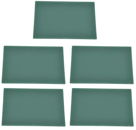 Vaxplattor smyckestillverkning, 5 stycken 2 mm tunn vaxgravyr vaxgjutplatta vax, för gör-det-själv pysselsmycken graveringstillbehör skulptur modellering
