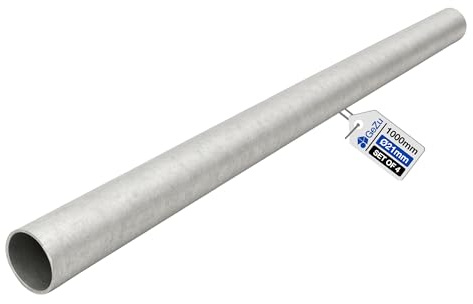 GEZU IMPEX Stålrör 27mm x 1000mm Varmförzinkat Set om 4 Stålrör för Rörklämmor Räcken Ramar Möbler & Byggnation
