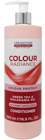 Creightons Professional Colour Radiance Conditioner 500ml | Colour Protect Moisturising for Coloured Hair | Green Tea & Macadamia Oil | Long-Lasting Colour & Shine | Hair Care