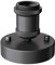 ledscom.de Deckenleuchte/Lampenfassung RETRA, schwarz matt, 1x E27 max. 60W