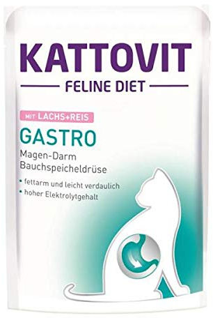 Kattovit PB Feline Diet Gastro Lachs & Reis 85g (Menge: 24 je Bestelleinheit)