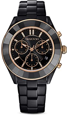 Swarovski Unisex-Erwachsene Analog Schweizer Quarzwerk Uhr mit Metall Armband 5610472