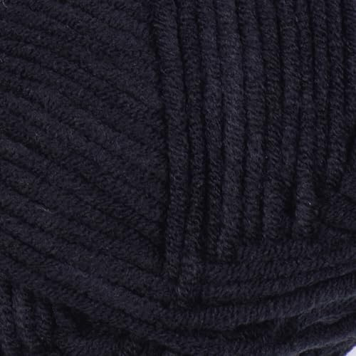 Yarnart Jeans Amigurumi Crochet Knitting Yarn - 55% Cotton, 45% PAC, Color Black